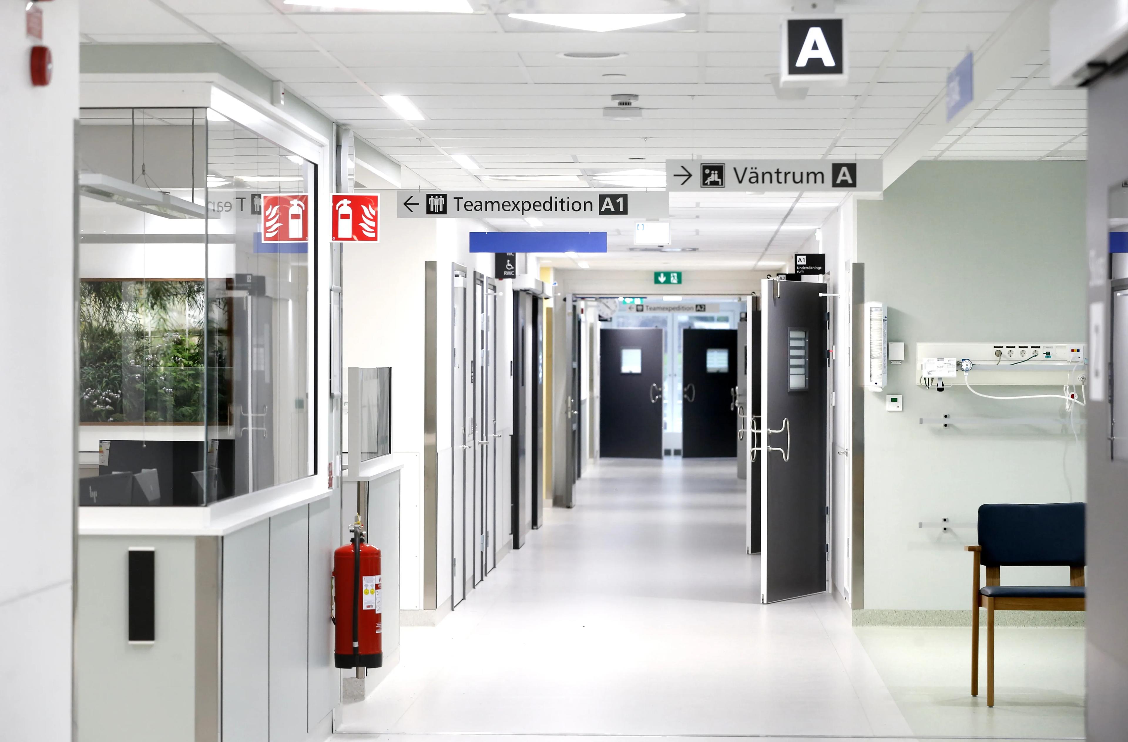 Korridor i sjukhus