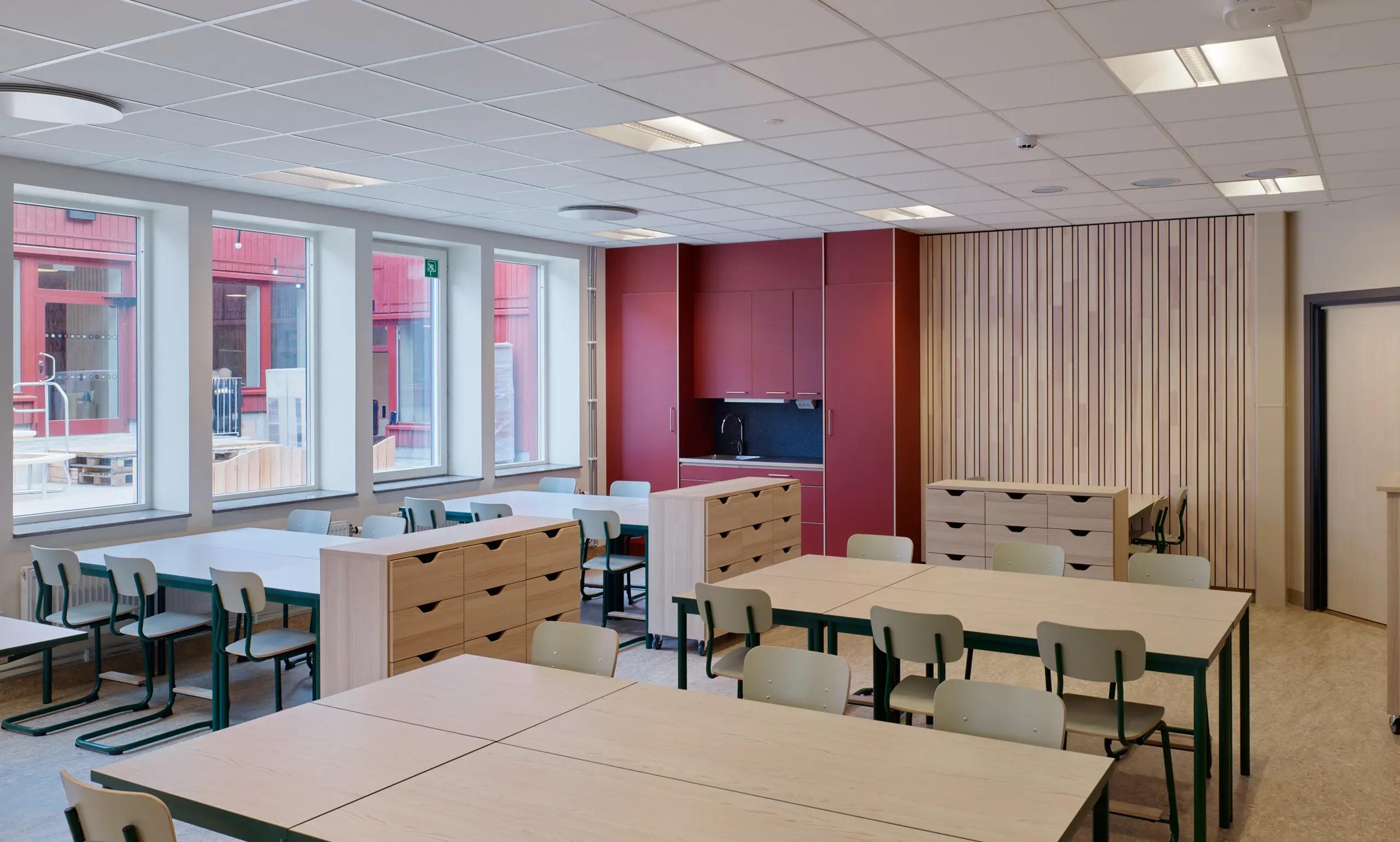 Klassrum i Åkeredsskolan